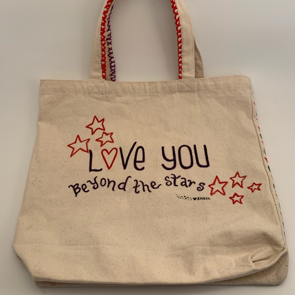 Painted tote bags and zip bags, aprons, t-shirts, iron on or painted design